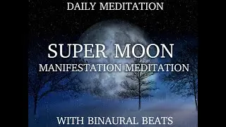 POWERFUL Super Moon Meditation | MANIFEST | With Theta Waves | Ft. Hollie Jordan