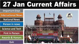 PIB News 27 January 2020 - The Hindu, Current Affairs, Nano Magazine - VeeR, UPSC, IAS, PSC, UK, USA