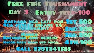 Meghalaya Esport Tournament Day 3|Entry 100 1st 500🔴