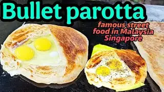 Bullet parotta making in local street food shop || குருவி கூடு பொரோட்டா
