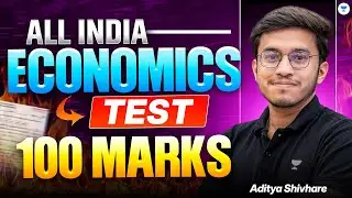 All India CA foundation Economics Test 100 Marks | CA foundation Jan 26 Mock test | Aditya shivhare