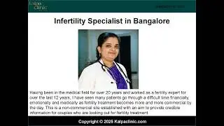 Best IVF Doctor in Bangalore