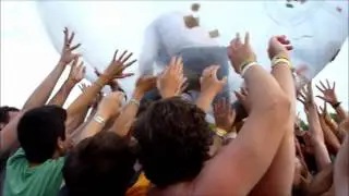 The Flaming Lips - Space bubble walk at the 2012 Firefly Music Festival