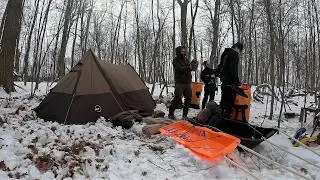 Deep Winter.  Serious Cold.  A Hot Tent in the Middle of Nowhere