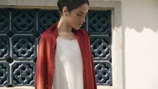 Exquisite Chinese Handcrafted Silk Scarf with White Phoenix Embroidery