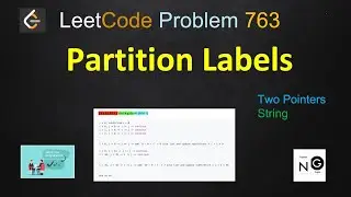 partition labels | partition labels leetcode | leetcode 763 | two pointer | leetcode september