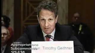 Senator Kirk questions Secretary of the Treasury Timothy Geithner