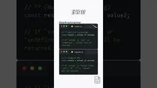 Nullish coalescing operator