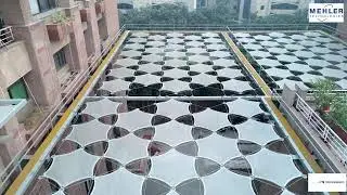 Polyplex Noida head office Mesh structure