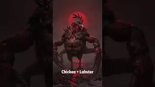Animal Fusion Monsters, Fantasy World Style, Demonic Creatures. #fusion  #horror #fantasy  #dark