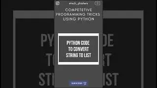 Python Competitive Programming Trick 13 