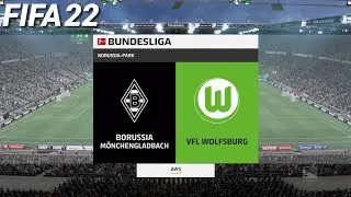 FIFA 22 PS4 | Gladbach vs VFL Wolfsburg | Bundesliga - Full Gameplay