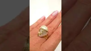 Прекрасное кольцо жемчуг Барокко,бриллианты,золото 750 #sunsveti #jewellery #shorts #pearl #gold