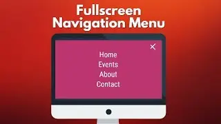 Animated Fullscreen Navigation Menu HTML/CSS/JavaScript