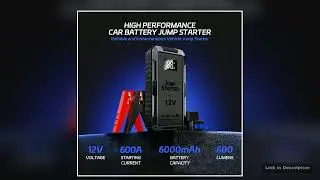 Car Jump Starter Screen Safety Hammer Car Starting Device Car Starter with Lighting Portable Car