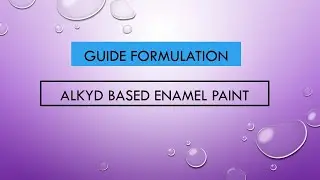 Guide Formula Of Enamel paint. How to make  enamel paint formulation.