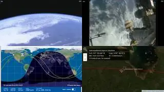 Passing Over North America - NASA/ESA ISS LIVE Space Station With Map - 804 - 2019-06-07