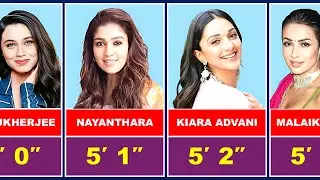 Real Height of famous Indian actress💖🔥 || Shortest to Tallest