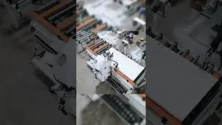 Drone View of an Automated Wooden Door Production Line.#automation  #woodworking