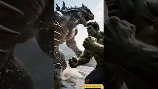 Hulk fights Kaiju and saves passengers' lives #hulk #ai #save #seamonster