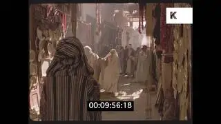 1970s Arabic Children, Moroccan Souk, Market, HD