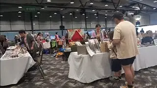 Touring resting, gaming, drawing and crafting area at SMASH Chibi Anime Con 2025
