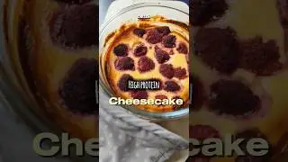 4 Zutaten High Protein cheese cake | Fr&uuml;hst&uuml;ck, Snack oder auch als Meal prep geeignet #highprotein