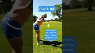 Golf Posture ⛳ Perfect your golf posture by watching this video.