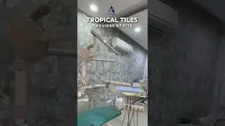 Tropical Tiles Installed at Site | Arihant Italica & Granite #tile #interior #tileshop #home #design