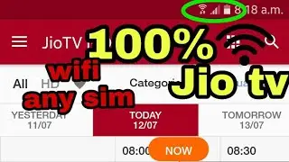 Jio tv work in any network wifi, idea,..etc