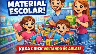 Indo às compras dos materiais escolar kaka