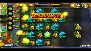 flower zombie war unlimited coin level 64 #flowerzombiewar #gaming #pvz