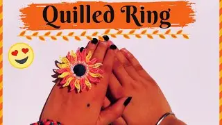 Quilling Finger Ring| Quilling Jewellery| Ornamental Quilling