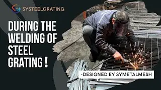 🔥 Steel Grating Welding in Progress &mdash; Quality Begins with Every Weld! 🔥