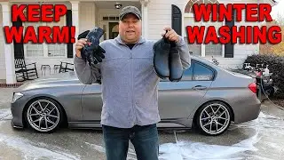 KEEP WARM! | WINTER CAR WASHING | WATERPROOF GLOVES & SHOES REVIEW