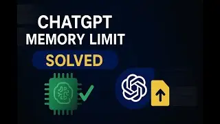ChatGPT Memory Limit Solved: Use This Trick to Retain Training & Data