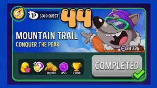 Mountain trail solo challenge|solo quest 44|match masters