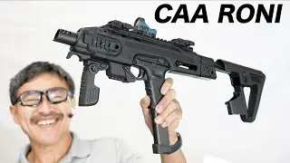 CAA RONI グロック ピストルカービンコンバージョン 東京マルイ グロック18C エアガンレビュー