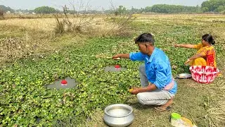 Fishing Video || It was really nice to see the fishing technique of fishermen || Amazing Hook Trap