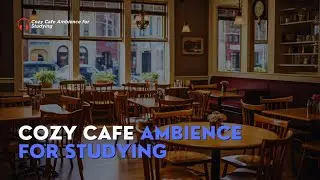 Cozy Cafe Ambience for Studying | Chill Coffee Shop Sounds & Background Noise for Focus 🍵📚