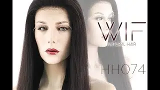 WIFHair Black Lace Front Remy Natural Hair Wig HH075