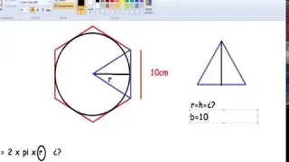 Calcular longitud de circunferencia inscrita en hexágono