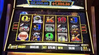 High Limit Lightning Link Moon Race Bonus Round $25 Spins Seminole Hard Rock