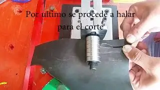 Maquina cortatiras cuero