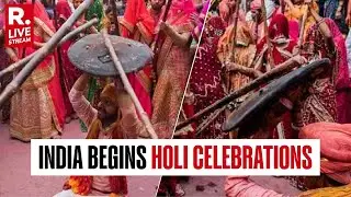 Mathura Holi Celebration LIVE: 'Lathmaar Holi' Celebration Begins In India