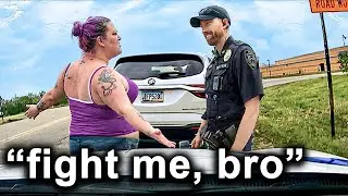 When Dumb Karen Turns A Traffic Stop Into A FELONY
