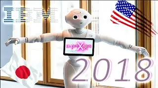 JOSIE PEPPER ROBOT HUMANOID ASSISTANT TRAVELLERS AT ARIPORTS DEVELOPED BY IBM SOFTBANK...2018 JAPAN