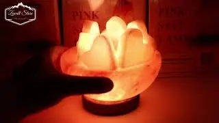 Bowl Shaped Himalayan Pink Salt Lamp with Heart Chunks | Romantic Glow Unboxing | Zewalt Store