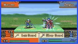 Zelgius in Fire Emblem Sacred Stones Microhacking 2 0