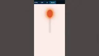 Burning match using HTML CSS #html #css #animation #burningmatch